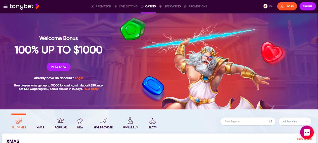 Tonybet online casino